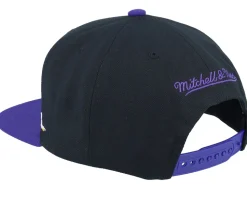 Los Angeles Lakers Life Line Black/Purple Snapback - Mitchell & Ness