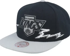 Los Angeles Lakers Life Line Black/Purple Snapback - Mitchell & Ness