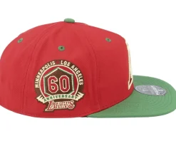 Los Angeles Lakers Nightmare Fitted Red/Green Fitted - Mitchell & Ness