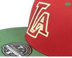 Los Angeles Lakers Nightmare Fitted Red/Green Fitted - Mitchell & Ness