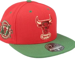 Los Angeles Lakers Nightmare Fitted Red/Green Fitted - Mitchell & Ness