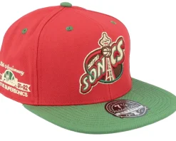 Los Angeles Lakers Nightmare Fitted Red/Green Fitted - Mitchell & Ness