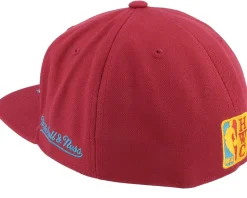 Los Angeles Lakers Northern Lights Cardinal Fitted - Mitchell & Ness