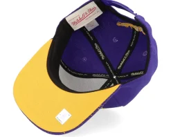 Los Angeles Lakers Re-take Hwc Purple Snapback - Mitchell & Ness