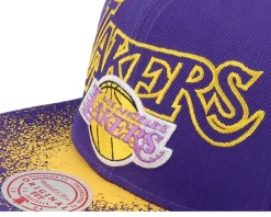 Los Angeles Lakers Re-take Hwc Purple Snapback - Mitchell & Ness