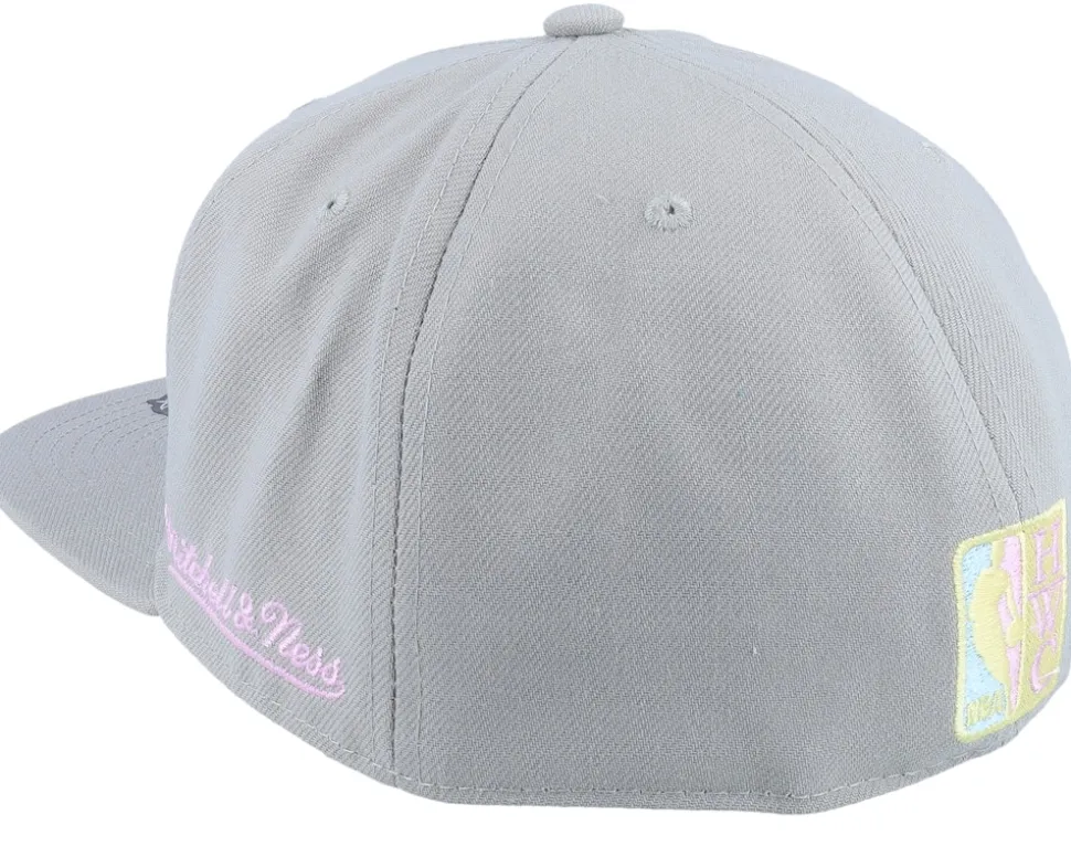 Los Angeles Lakers Til Dawn Grey Fitted - Mitchell & Ness