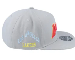 Los Angeles Lakers Til Dawn Grey Fitted - Mitchell & Ness