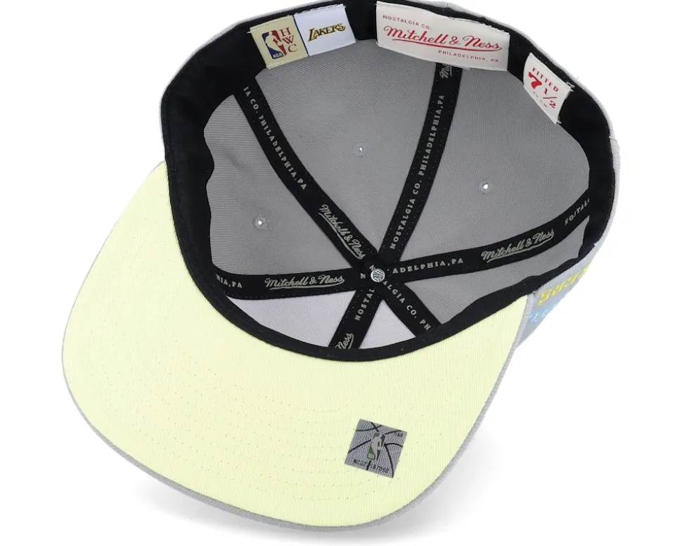 Los Angeles Lakers Til Dawn Grey Fitted - Mitchell & Ness
