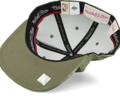 Los Angeles Lakers Tonal Camo Stretch Green Camo Fitted - Mitchell & Ness