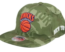 Los Angeles Lakers Tonal Camo Stretch Green Camo Fitted - Mitchell & Ness
