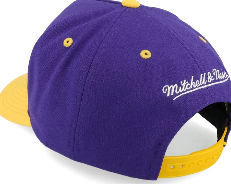 Los Angeles Lakers Wavy Pro Purple/Yellow A-frame Adjustable - Mitchell & Ness
