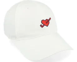Love Golf Dad Cap White Glow/Strong Red Dad Cap - Puma