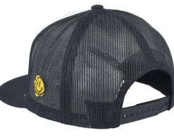 L&s Sweden Patch White/Black Flat Brim Trucker - Lucid Smile