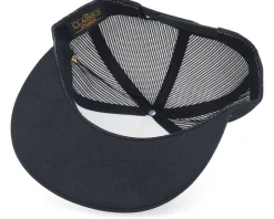 L&s Sweden Patch White/Black Flat Brim Trucker - Lucid Smile