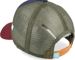 Lsdo Turtle Navy/Wine A-Frame Trucker - Coastal