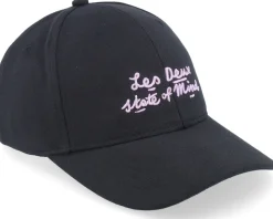 Luca Baseball Cap Black Adjustable - Les Deux