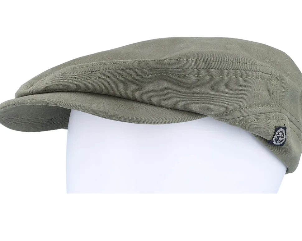 Lucas Cotton Twill Green Flat Cap - CTH Ericson