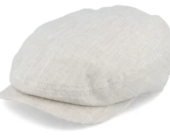 Lucas Linen Natural Flat Cap - CTH Ericson