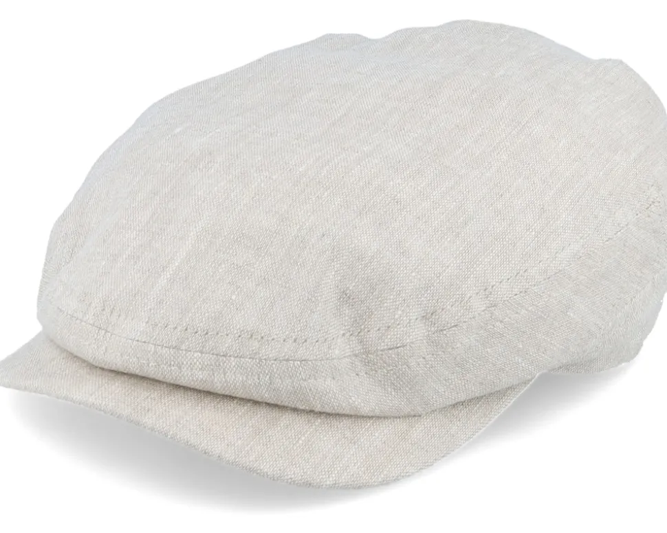 Lucas Linen Natural Flat Cap - CTH Ericson