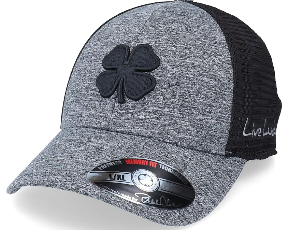 Lucky Heather Grey/black Mesh/black Trucker - Black Clover