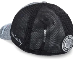Lucky Heather Grey/black Mesh/black Trucker - Black Clover