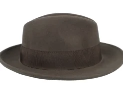 Luis 41 Merino Long Khaki Fedora - MJM Hats