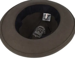 Luis 41 Merino Long Khaki Fedora - MJM Hats