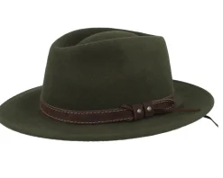 Luke 32 Wp Crushable Loden Fedora - MJM Hats