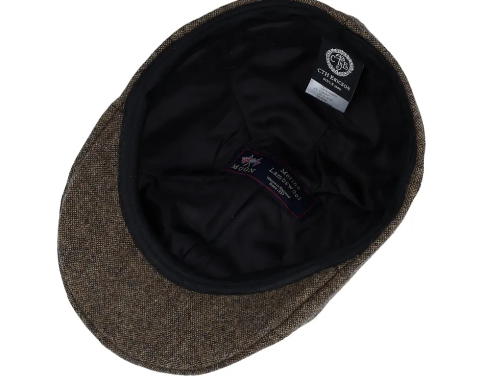Luke Moon Lambswool Vintage Brown Flat Cap - CTH Ericson
