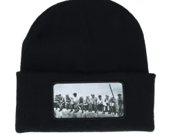 Lunch Atop A Skyscraper Beanie Black Cuff - Public Domain