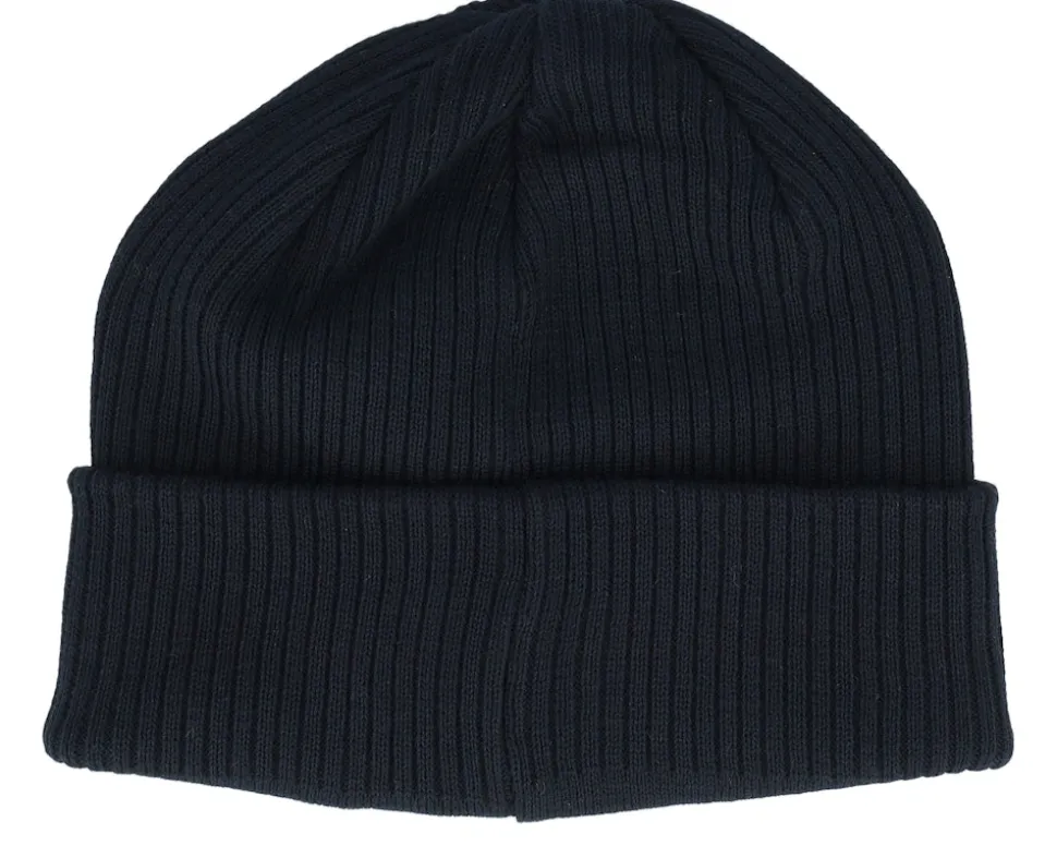 Lunch Atop A Skyscraper Beanie Black Organic Cuff - Public Domain