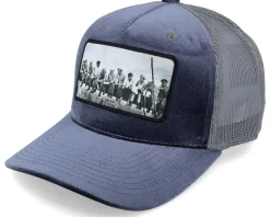 Lunch Atop A Skyscraper Grey/Grey Velvet Trucker - Public Domain