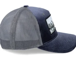 Lunch Atop A Skyscraper Grey/Grey Velvet Trucker - Public Domain