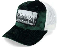 Lunch Atop A Skyscraper Grey/Grey Velvet Trucker - Public Domain