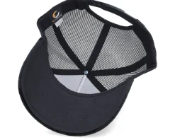 Luxury Car Gold Patch Velvet Black A-Frame Trucker - Calza Pennello