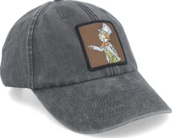 Mad Hatter Washed Black Dad Cap - Public Domain