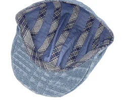Maddy 100 % Cotton 1 Blue Flat Cap - MJM Hats