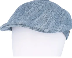Maddy 100 % Cotton 1 Blue Flat Cap - MJM Hats