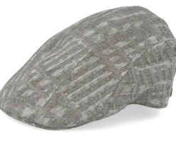 Maddy 100% Cotton Olive Flat Cap - MJM Hats