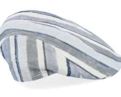 Maddy 41 Linen Blue Stripe - MJM Hats