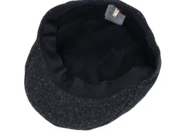Maddy 32 Wool Mix/Silk Anthracite Flat Cap - MJM Hats