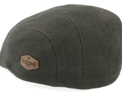 Maddy El Eco Merino Wool Loden Flat Cap - MJM Hats