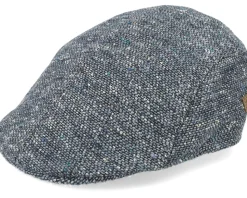 Maddy Virgin Wool Blue Flat Cap - MJM Hats