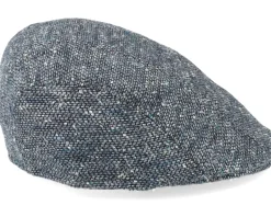 Maddy Virgin Wool Blue Flat Cap - MJM Hats