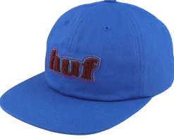 Madison 6 Panel Hat Cobalt Strapback - HUF