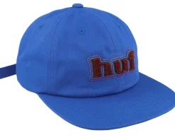 Madison 6 Panel Hat Cobalt Strapback - HUF