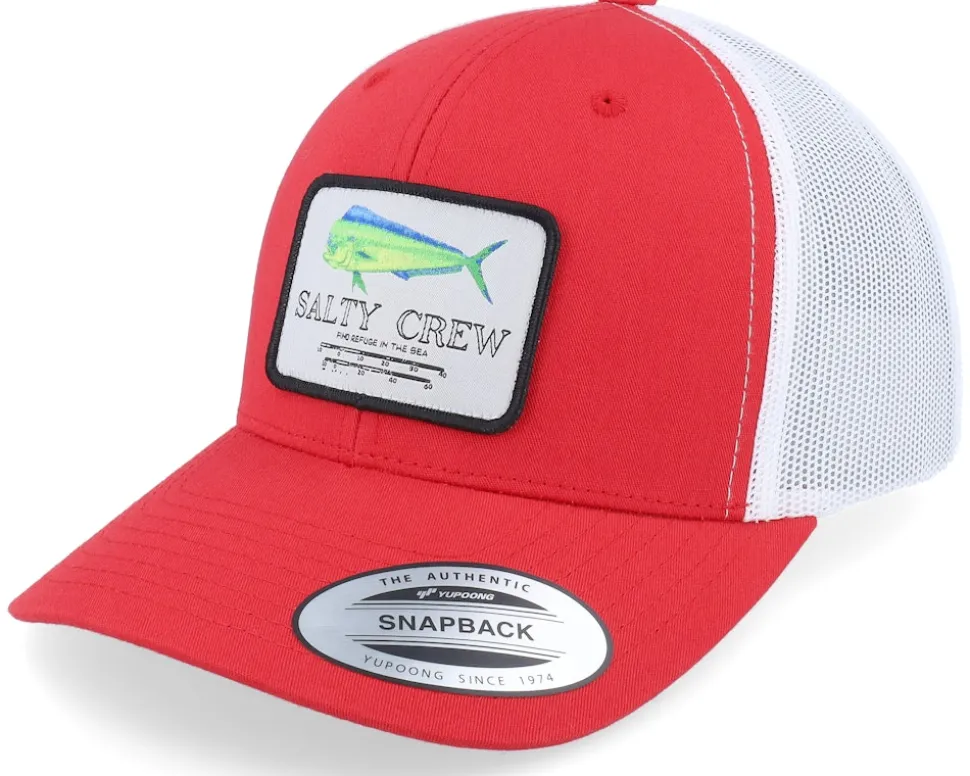 Mahi Mount Retro Red/White Trucker - Salty Crew