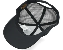 Maltese Cross Skull Brown Patch Black Trucker - Born To Ride