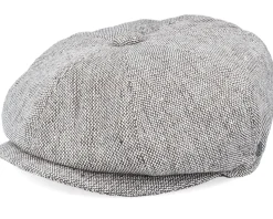 Marl Tweed Newsboy Brown Flat Cap - Jaxon & James