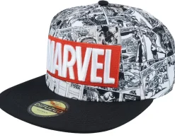 Marvel Classic Logo Grey Snapback - Difuzed